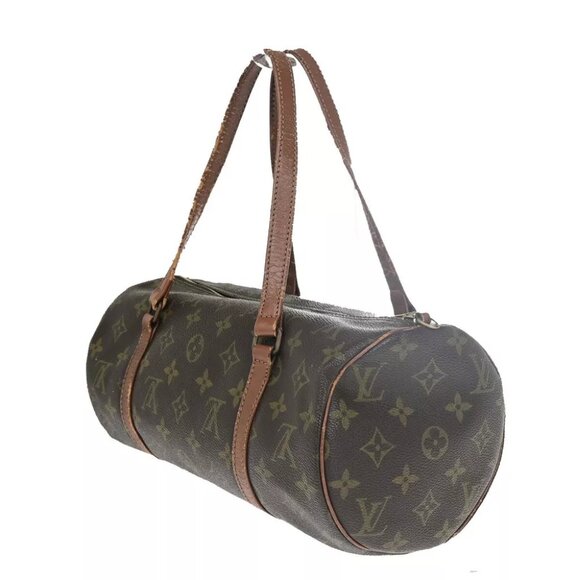 LOUIS VUITTON Logo PAPILLON 30 Hand Bag Monogram Leather Brown M51365 66HC021 - Picture 4 of 16